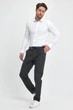 Штани slim fit Trend Collection 006 чорно-сірий (COL. 6) 30 - зображення 3