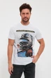 Футболка с принтом Trend Collection 4049 белый + принт (BEYAZ) L - изображение 3