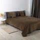 Покрывало ТЕП Velour Ромб круглый Коричневый Полуторное 150х210 см Двустороннее Полиэстер (2000008658508/4-00515_22403) - изображение 4