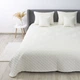 Покрывало ТЕП Velour Ромб круглый 150x210 см Молочное (4-00515_22466) - изображение 2