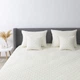 Покрывало ТЕП Velour Ромб круглый 150x210 см Молочное (4-00515_22466) - изображение 5