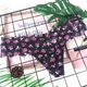 Мереживні трусики-стрінги B Intimates чорні з квітковим принтом M - зображення 1