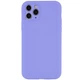 Чехол Silicone Case Full Camera Protective (AA) NO LOGO для Apple iPhone 12 Pro Max (6.7") Сиреневый / Dasheen Без бренда - изображение 1