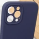 Чохол Silicone Case Full Camera Protective (AA) для iPhone 12 Pro Max (6.7") Темно-синій / Midnight blue Без бренду - зображення 6