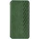 Кожаный чехол книжка GATMEN PREMIUM Cubic (PU) для Oppo A78 4G Green - изображение 1
