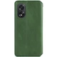 Кожаный чехол книжка GATMEN PREMIUM Cubic (PU) для Oppo A78 4G Green - изображение 2