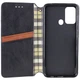 Шкіряний чохол книжка GATMEN PREMIUM Cubic (PU) для ZTE Blade A52 Black - зображення 3