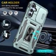 Ударостійкий чохол Camshield Army Ring для Samsung Galaxy A34 5G Зелений / Light Green - изображение 2