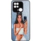 Чохол TPU+PC Wave Prisma Ladies для Xiaomi Redmi 10C / Poco C40 Black in White - зображення 2