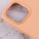 Протиударний Чохол Silicone case AAA full with Magsafe and Animation для Apple iPhone 12 Pro / 12 (6.1") / Light Orange - зображення 6