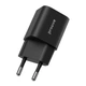 Мережевий зарядний пристрій USB+Type-C з швидкою зарядкою, блок живлення 20W Silicone Power Plus чорний, Proove (WCSP2011001) - зображення 2