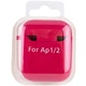 Силіконовий футляр з мікрофіброю для навушників Airpods 1/2 Червоний / Rose Red - 00000039442_4 - изображение 6