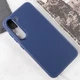Шкіряний чохол Bonbon Leather Metal Style для Samsung Galaxy S23 Синій / Navy blue - зображення 4