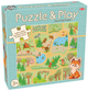 Puzzle z grą Tactic Lis w lesie 9 elementów (6416739593524) - obraz 1