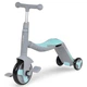 Детский самокат 3в1 Best Scooter JT 10181. Самокат-беговел, свет, 8 мелодий, колеса PU. Голубой - изображение 1