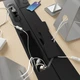 Комп'ютерний стіл з регулюванням висоти IKEA MITTZON 140x80 см березовий шпон/чорний (495.285.85) - зображення 9
