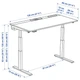 Комп'ютерний стіл з регулюванням висоти IKEA MITTZON 120x80 см дубовий шпон/чорний (495.277.84) - зображення 10