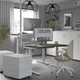 Комп'ютерний стіл з регулюванням висоти IKEA MITTZON 120x60 см горіх/білий (395.274.16) - зображення 3