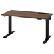 Комп'ютерний стіл з регулюванням висоти IKEA MITTZON 120x60 см горіх/чорний (495.268.74) - зображення 2