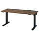 Комп'ютерний стіл з регулюванням висоти IKEA MITTZON 140x60 см горіх/чорний (395.283.26) - зображення 2