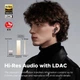 Навушники SoundPeats Capsule3 Pro HS бездротові Bluetooth TWS transparent white LDAC - зображення 4