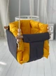 Підвісна тканинна дитяча гойдалка Comfort + Жовта - зображення 1