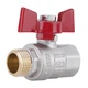 Кран шаровой Thermo Alliance Standart 1/2" ВН для воды (бабочка) SD607NW15PN40 - изображение 1