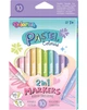 Фломастеры 6 цв. COLORINO Pastel Glitter (82565PTR) - изображение 1
