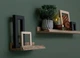Полочки на стену Wood Mosaic Floating Shelf деревянные 40/55/75/90x12,5x8,5 см 4 шт. (WM-FOWS-90x12x8,5) - изображение 3