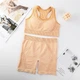 Женский спортивный комплект топ и шорты One Size Жёлтый 1970_14-89 - изображение 1