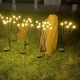 Світильник садовий на сонячній батареї, декоративний світлодіодний ліхтар, 8 ламп, чорний (80578161) - зображення 4