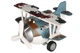 Літак металевий інерційний Same Toy Aircraft світло, музика, синій - изображение 1