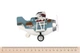 Літак металевий інерційний Same Toy Aircraft світло, музика, синій - изображение 3