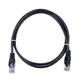 Патч-корд литий RITAR, CCA, UTP, RJ45, Cat.5e, 1M, чорний Q500 - изображение 1