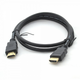 Кабель HDMI-HDMI HIGH SPEED 0.3 m, v1.4, OD-7.5 mm, круглий Black, коннектор Black, (Пакет) Q250 - зображення 1