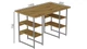 Компьютерный стол Ferrum-decor Карэн 75x140x60 серый ДСП Дуб Артизан 32мм (KARE2353) - изображение 4