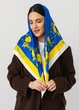 Хустка патріотична (атлас) 90х90 см (С90150-36) - зображення 1
