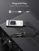 Аудіо кабель з AUX mini-Jack 3,5мм на Double RCA тюльпан UGREEN 2RCA Female Cable (0.25m). Black - зображення 9