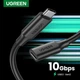 Кабель подовжувач Type-C на Type-C 10 Гбіт/с 4K 60 FPS UGREEN Extension (USB3.2 Gen2, 1m, 100 W, 4K). Black - зображення 7