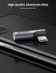 Перехідник UGREEN AV154 кутовий Type-C - 3.5 mm для навушників (80384) - зображення 4