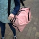 Спортивная розовая сумка женская дорожная Route pink - изображение 4