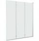 Стеклянная шторка для ванны AVKO Glass RDW02-J3 Серебро, двухсторонняя, каленое стекло Simply Glass, 40+40+40х140 см - изображение 3