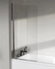 Скляна шторка для ванни AVKO Glass RDY21 Хром, двостороння, гартоване скло Simply Glass, 70х140 см - зображення 2