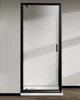 Стеклянная душевая кабина AVKO Glass RDJ06, Каленое стекло, Черная, 90х90х190 см. Без поддона - изображение 2