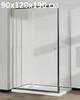 Стеклянная душевая кабина AVKO Glass RDY06, Каленое стекло, Хром, 90х120х190 см. Без поддона - изображение 1