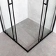 Стеклянная душевая кабина AVKO Glass RDR06, Каленое стекло, Черная, 90х90х190 см. Без поддона - изображение 5