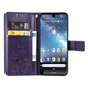 Чехол Clover для Nokia 2.2 / TA-1188 книжка с визитницей кожа PU с визитницей фиолетовый - изображение 4