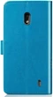 Чехол Clover для Nokia 2.2 / TA-1188 книжка с визитницей кожа PU с визитницей голубой - изображение 3