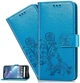 Чехол Clover для Nokia 2.2 / TA-1188 книжка с визитницей кожа PU с визитницей голубой - изображение 6