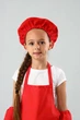 Фартук для уроков труда с беретом 6-10 лет габардин красный - изображение 3